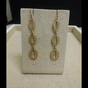 🆕 S&D Kimberly Drop Earrings - Gold (New in Box)